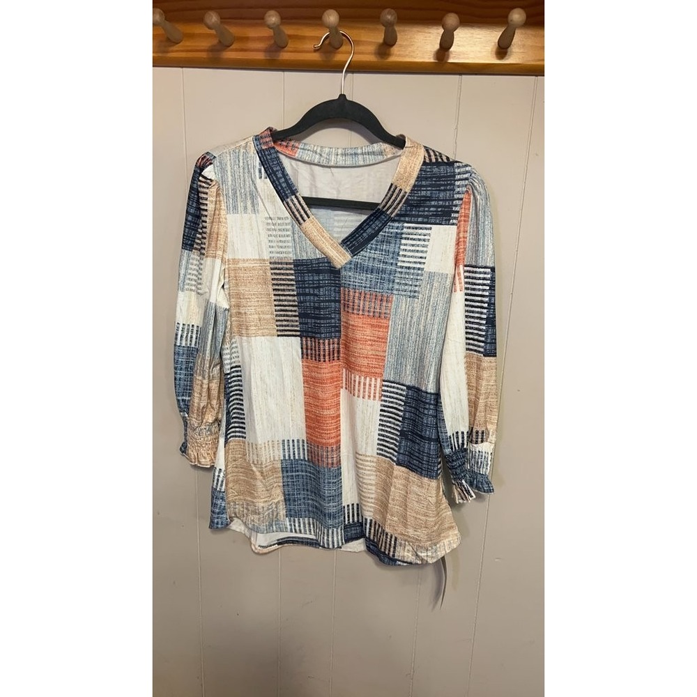 Rapbin Women's Patchwork Blouse